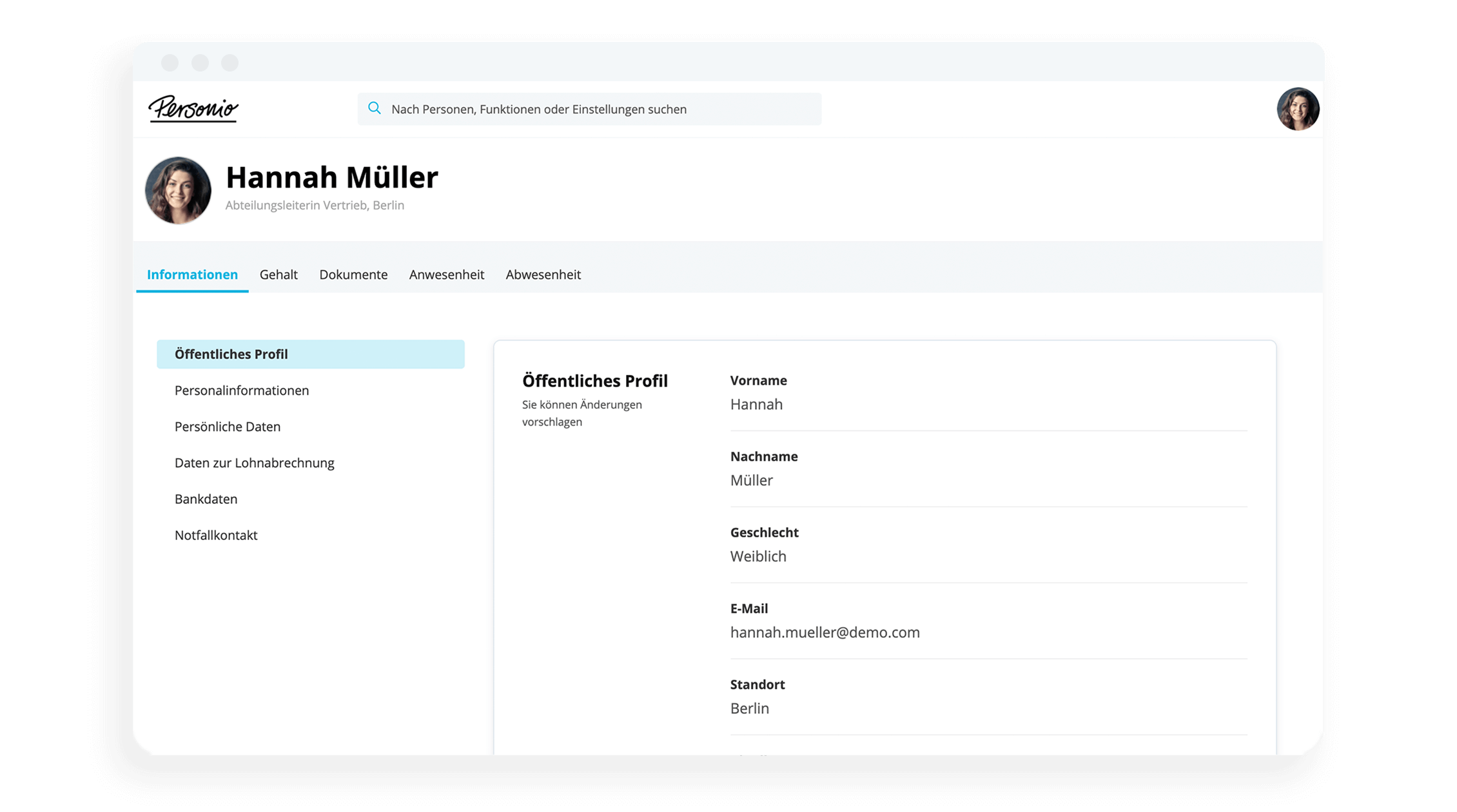 Digitale Personalakte Desktop und App
